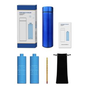 BETTERFORM Stainless Steel Insulin Cooling Cup Large Capacity Thermal Insulated Glaciated Cold Storage Box Portable Waterproof  Travel Cooler for Diabetics