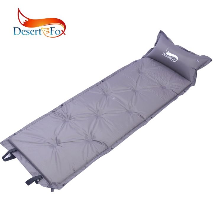 Desert Fox Auto Inflating Sleeping Pad Tent Air Mattress with Pillow Portable Camping Mat with Carry Bag for Hiking Fishing Lazada PH