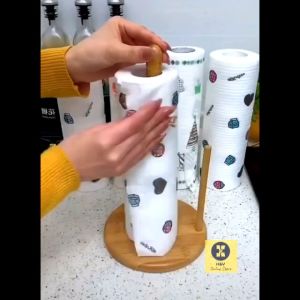 Reusable Non-Woven Kitchen Wet And Dry Lazy Wipes 厨房用纸 Tisu Dapur