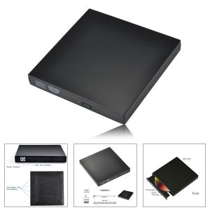 External CD DVD Drive USB Slim Portable External DVD Player Optical Drive DVD CD-RW Burner Driver Laptop PC Desktop
