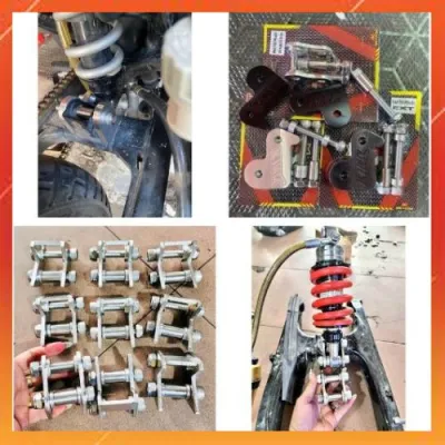 Pát CNC Hạ Phuộc Sau cho Ex150/155 Winner Sonic 👉 nhôm nguyên khối dễ dàng lắp đặt sử dụng