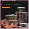 [Soloya]💖[HOT SALE]🎈🎈 Reptile Breeding Box Lizard Kennel Amphibian Terrarium Transparent Acrylic Feeding Cage Ecological Insect Spider Habitat. 