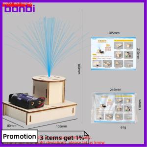 banbi Wooden Colorful Fiber Optic Lamp Kits DIY Science Building Projects 3D Wooden Puzzles Assembly Model Set Educational Toys