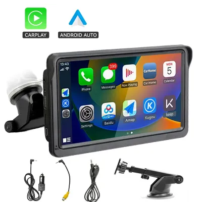 7 inci Touchscreen Wireless Wired CarPlay Android Portable Carplay Mobil Stereo Radio MP5 Player Bluetooth Monitor IPS FHD