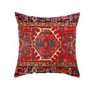 Turkey Carpet Decorative Jacquard Pillow Cushions Cover 45x45cm Linen Pillowcase for Sofa Chair