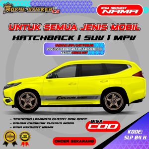 STIKER DECAL MOBIL SIMPLE KEKINIAN PAJERO INNOVA AVANZA AYLA SIGRA - SLP 04