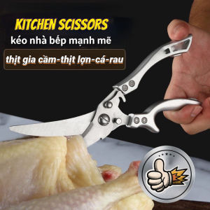Kéo cắt gà cao cấp sản xuất tại Đức Bản bằng thép trắng không gỉ - Kéo Đa Năng Siêu Bén - SK5 Cán Thép