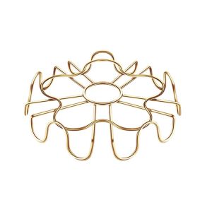 ANHEY Multifunctional Steamer Rack Delicate Flower Shape Small Egg Holder Kitchen Gadgets Stainless Steel Steaming Stand Egg Steaming