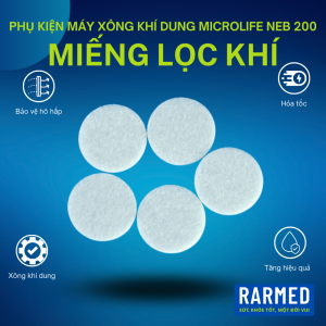 Phụ kiện 5 miếng đầu lọc không khí máy xông khí dung Microlife NEB 200