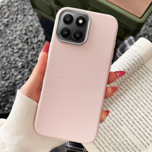 Honor400Smart Luxury Matte Texture Soft TPU Phone Case For Honor 400 Smart 400Smart Leather Soft Matte Protective Cover Protect Phone Back Cases