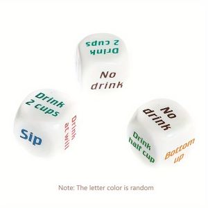 1/2/3pcs Drinking Cheers Dice Game Dice Suitable For Outdoor Party Drinking Party