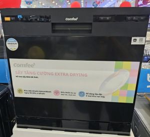 Máy rửa chén độc lập Comfee CDW-8F60RB – Công suất 1620W rửa 10 bộ siêu êm điều khiển SmartHome
