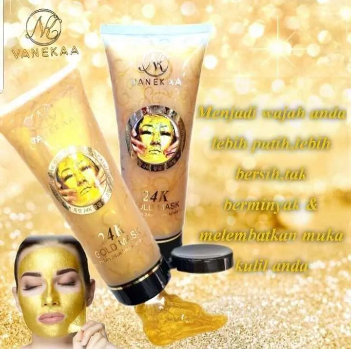 kelebihan l-glutathione gold mask 24K Glutathione Anti-Marks Peel-off Masker Wajah L- Glutathione 24K