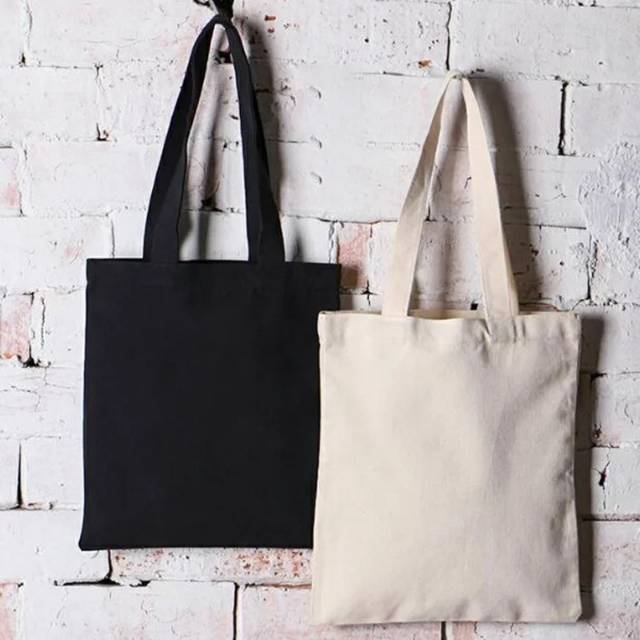 TH TERMURAH Tote bag kanvas polos 27x37 polos Lazada Indonesia