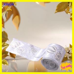 XINGK 1 Roll Christmas Ribbon DIY Christmas Tree Decoration Wreath Decoration Gift Packaging Decoration Ribbon