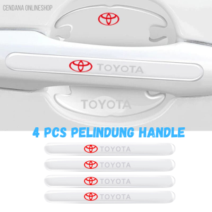 Stiker Pelindung Handle Pintu Mobil Logo Toyota