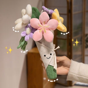 Cartoon Jellycat Rose Bouquet Plush Doll Creative Flower Bouquet Valentine Christmas Graduation Birthday Gift