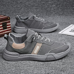 AU Mens Shoes Summer 2024 New style easy-to-wear breathable ice silk canvas shoes for men casual and trendy sneakers