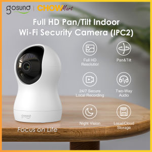 【GOSUND】IPC2 Full HD Pan/Tilt Indoor WI-FI Security Camera Two-way Audio Night Vision 24/7 Secure Local Recording