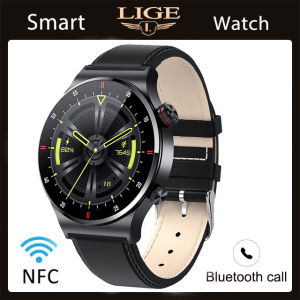 LIGE New Men Sports Watches Bluetooth Calling Smart Watch Men Sports Fitness Tracking Smart Watch mens watch for Android ios + Box