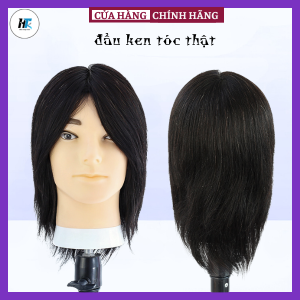 Đầu canh nam tóc thật đầu ken tẩy uốn nhuộm hình khối sấy tạo kiểu dành cho học viên và thợ tóc