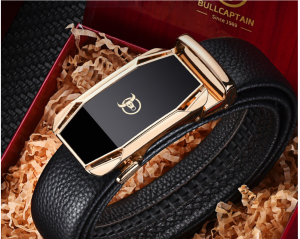 Thắt lưng nam da bò nguyên chất mặt khóa tự động hợp kim cao cấp