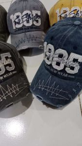 Topi Baseball mpor1985 Fashion Jeans Hat Casual Sport Pria Wanita