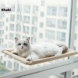 [MochiHome]Cat Hammock Window Hanger Up To 17.5kg HangingBed Washable Detachable Suction Shelf 55x35cm