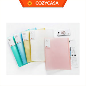 【COZYCASA】[20/30/40/60 pockets] A4 Clear Display Book Pocket Plastic File Folder/ Paper Organizers