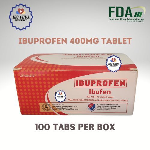 Ibuprofen 400mg (IBUFEN) Analgesic/Pain relief 100 Filmcoated tablets