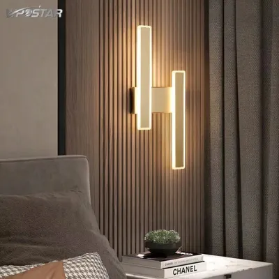 Nordic Led Wall Light Modern Indoor Wall Lamp Bedroom Beckground Wall Aisle Lamp Creative Staircase Corridor Lights