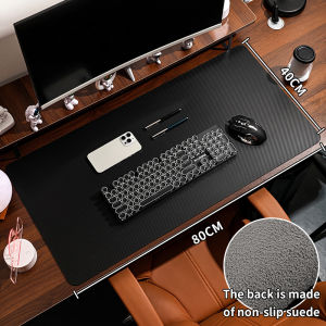 Large carbon-infused gaming and office keyboard pad with anti-dust durable and water-resistant properties