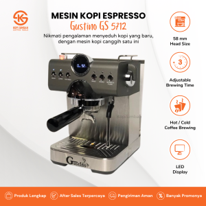 Mesin Kopi Espresso GUSTINO GS 5712 Mesin Alat Seduh Pembuat Expreso Coffee Maker Machine CM5712