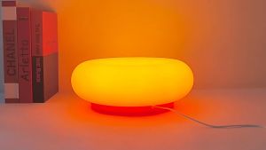Donut Desk Lamp Modern Energy Saving Touch Switch Lamp Rechargeable/Plug-in Wall Bedside Lamp