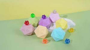 Đồ chơi trẻ em hình đa giác bóng muối tắm xúc xắc bóng tắm đa diện xúc xắc bọt tắm bóng tắm tinh dầu