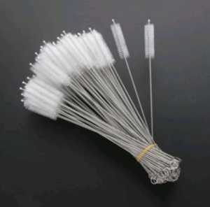 Promo Sikat Pembersih Dot Bayi Brush Sedotan Stainless Steel Straw Panjang