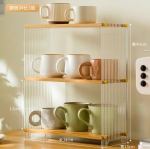 ~SG Stock~ Acrylic Wooden Shelf Desktop Shelf Desktop Rack Cosmetics Storage Rack Perfumes Storage Rack Perfume Rack Perfumes Shelf Figures Collectibles Showcase Soft Toy Displays Rack Toy Displays Rack Cups Rack Desk Rack Desk Shelf