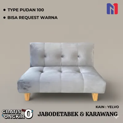 Sofa Bed Minimalis Ruang Tamu Dalmet Type Pudan 100CM PACKING