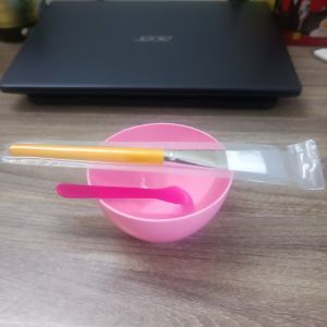 Bát Thìa Chổi Gỗ Đắp Mặt Nạ