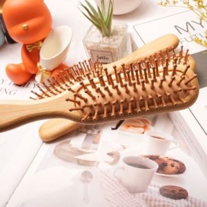 【สปาหนังศีรษะ】หวีซี่ห่างไม้บีช เบาะลมนวดผม เพิ่มวอลลุ่ม สำหรับผมดัด