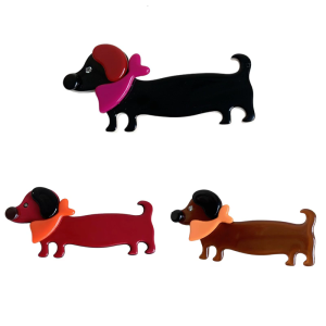 Lovely Dachshund Hair Clip for Adult and Kids Popular Large Hairpin Duckbill Clip Side Barrettes for Women Hair Styling