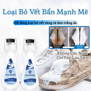 Bọt Tẩy Giày Thể Thao Cao Cấp Tự Động Có Đầu Chải Tích Hợp - Nước Rửa Giày Trắng Hiệu Quả Không Cần Giặt Chuyên Dụng Cho Giày Vải Giày Lưới Giày Da Làm Sạch Sâu Đánh Bay Vết Ố Vàng Và Vết Bẩn Cứng Đầu Làm Trắng Sáng Đột Phá Làm Mới