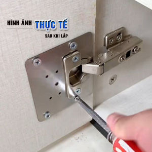 Combo 6 Miếng đệm sửa bản lề cửa tủ - Chất liệu thép không gỉ - Hàng chất lượng cao