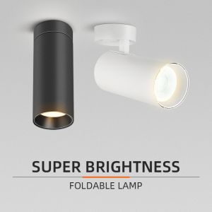 LANGYUE New Foldable Down Light COB LED Spotlight 7W 10W 15W 40W Spot Lights Angle Adjustable Lamp for Home Living Room Shop Indoor Lighting