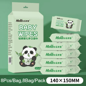 64Pcs Mini Baby Wipes Disposable Baby Cleaning Wet Wipes Hand Mouth Wet Wipes Tisu Basah Bayi 迷你湿巾