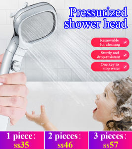 4-Mode Shower Head   Handheld Showerhead with Four Modes and Increased Water Pressure