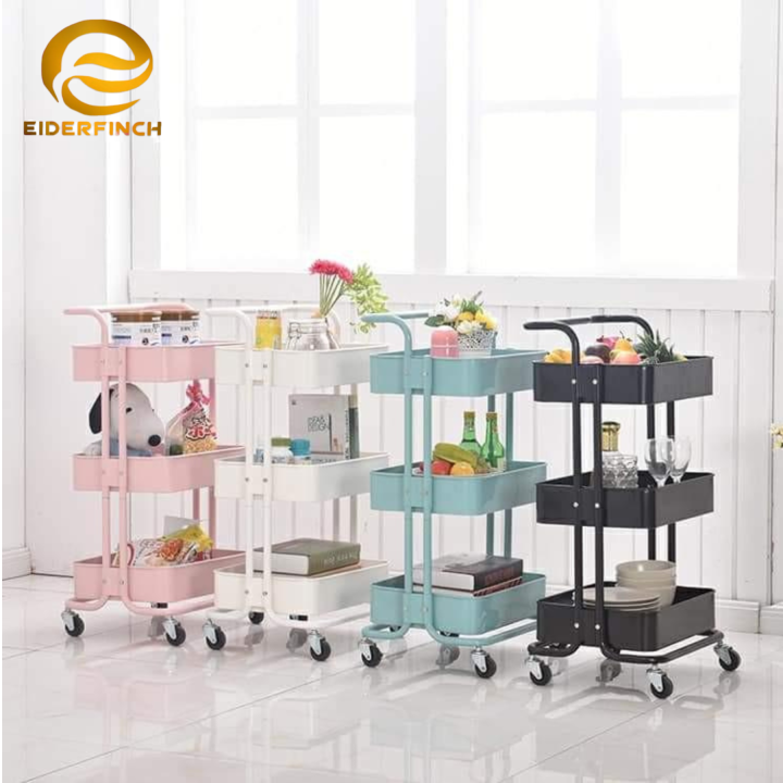 3 Layer kitchen racks organizer Movable Trolley rack With Handle KS-450 ...