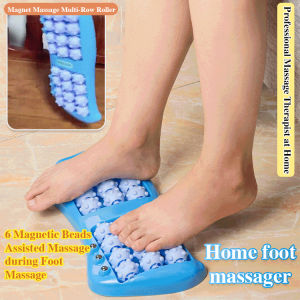 🌟Top Rated🔥Foot Roller Massager【鱼形24滚珠足底按摩器】3D Convex Dot New Foot Massager Foot Massage Household Roller Foot Massager Acupoint Meridian Magnetic Beads