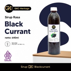 Sirup Blackcurrant 640ml Minuman GKCHeritage