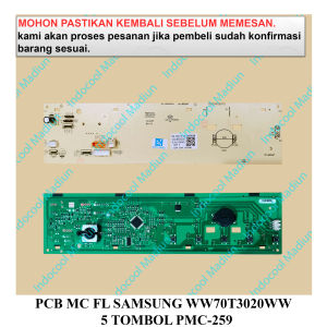 PMC259 PCB MODUL / PCB MESIN CUCI FRONT LOADING SAMSUNG WW70T3020WW 5 TOMBOL PMC-259